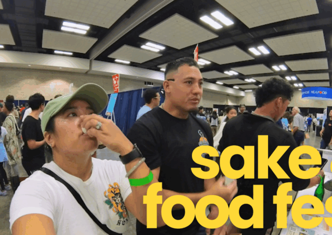 Taste Testing at Sake Fest
